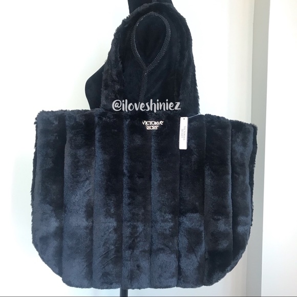 Victoria's Secret Handbags - •Victoria's Secret• Faux Fur Tote Bag